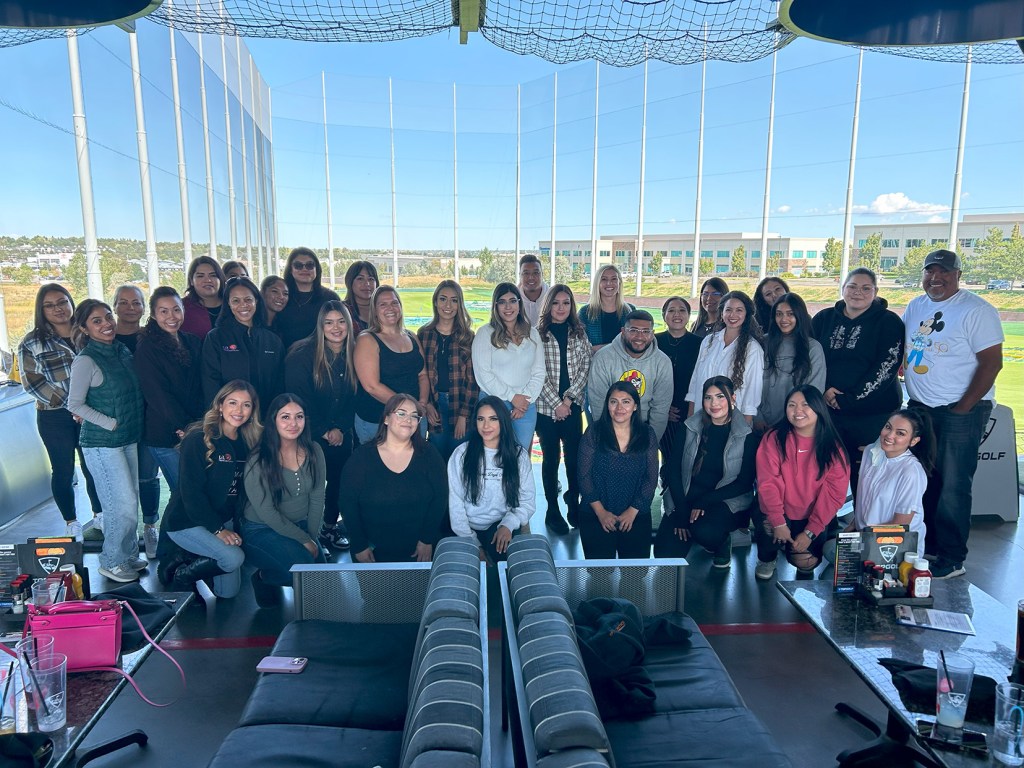 Top Golf Centennial group photo